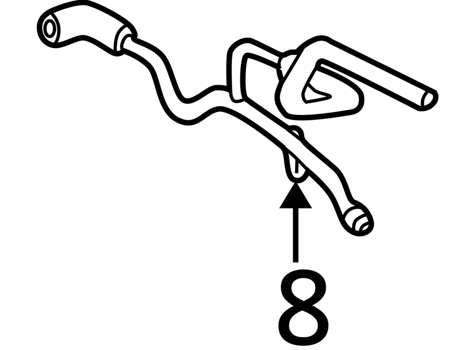 ADEQUADO PARA 2003-2006 LINCOLN FORD LS MANGUEIRA THUNDERBIRD ASM 3W4Z8C289AA - NOVO FABRICANTE DE EQUIPAMENTO ORIGINAL - Imagem 3 de 3