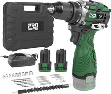17V Brushless Power Drill Set, 60N.M Cordless Drill Driver with 2 Variable Speed