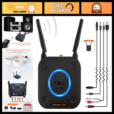 Long Range Bluetooth Audio Receiver, HiFi Wireless Adapter, 3D Surround aptX HD,