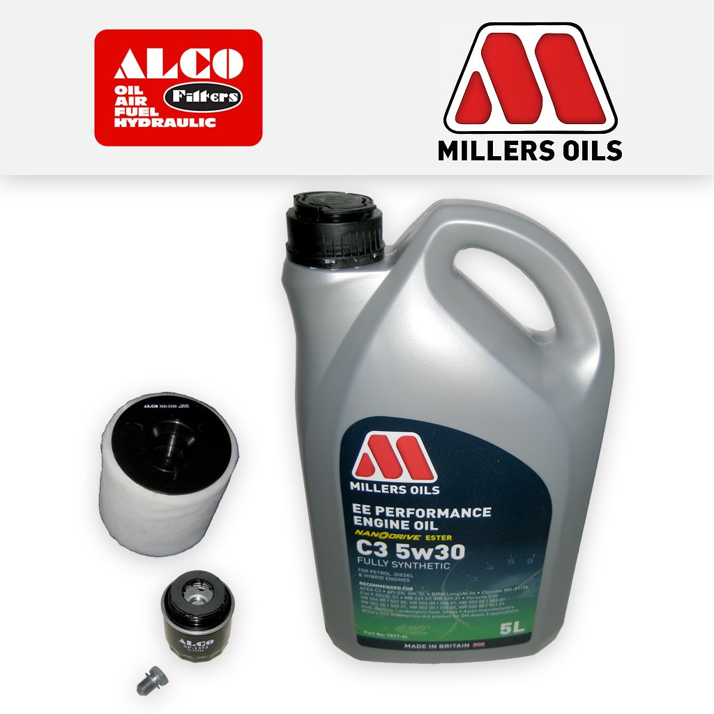 SERVICE KIT for AUDI A1 8X TFSI OIL AIR FILTERS EE C3 ENGINE OIL 1.2 (2010-2015)