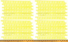 48pc Aurora AFX Slot Car DROP IN FENCE Decor Retainer Guard Rail BRIGHT YELLOW