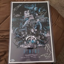 Aliens 11x17 Mini Poster Signed by Beihn, Ross & Henn *Beckett Authentication*