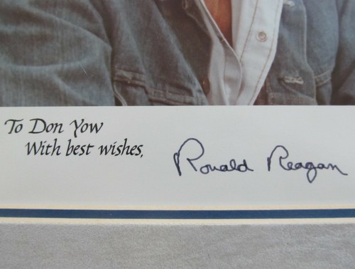 Fotografía y carta firmadas por Ronald Reagan 8x10 ¡2 firmas automáticas de la Casa Blanca!¡! - Imagen 10 de 12