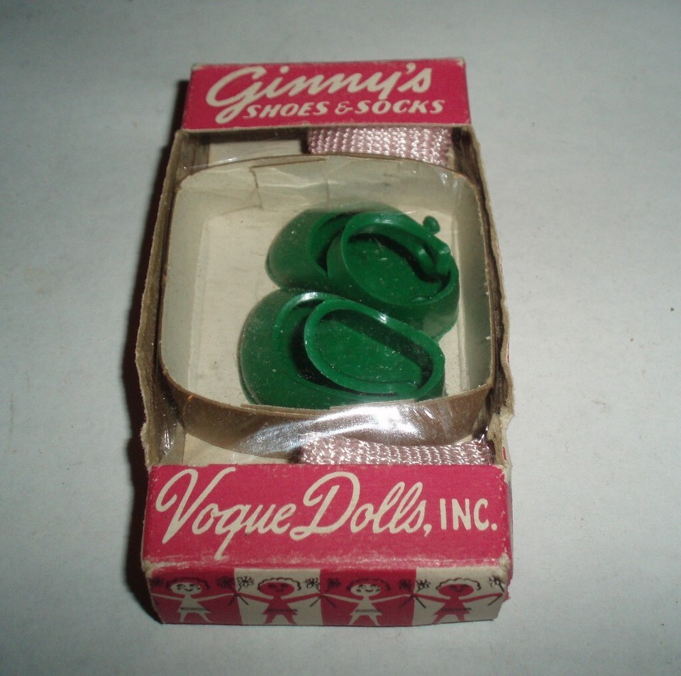 VINTAGE GINNYS DOLL SHOES & SOCKS VOGUE DOLLS IN ORIGINAL BOX DOLL