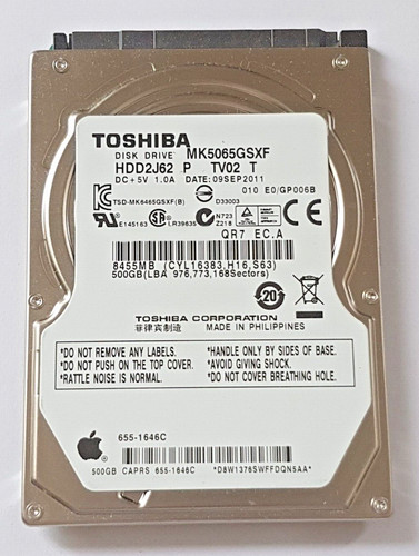 500 GB SATA Toshiba MK5065GSXF 5400rpm 8MB HDD 2,5" interne Festplatte