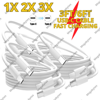 For iPhone 16 15 USB-C to USB-C Cable PD 60W Fast Charger Type C Charging Cord