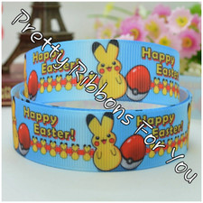 Happy Easter 7/8" wide grosgrain ribbon the listing is for 5 yards
