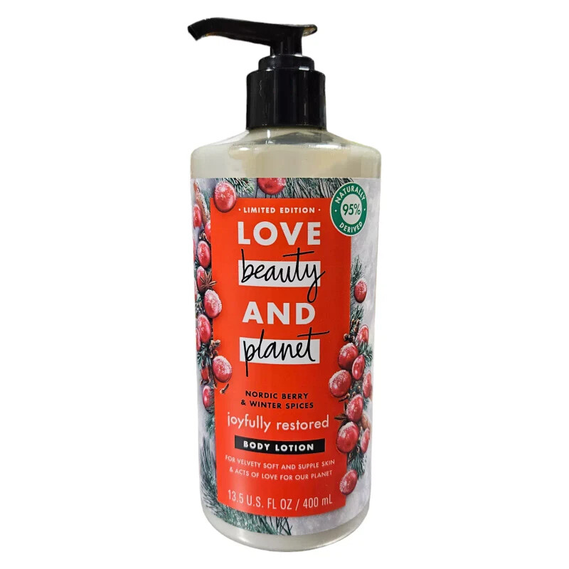 Love Beauty & Planet Nordic Berry Limited Edition 400ml Joyfully Restored Body Lotion