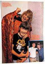 OZZY OSBOURNE / MEATLOAF / 1980'S MAGAZINE FULL PAGE PINUP POSTER CLIPPING