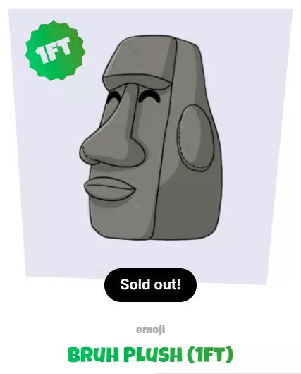 Moai - Moyai Emoji - Pillow