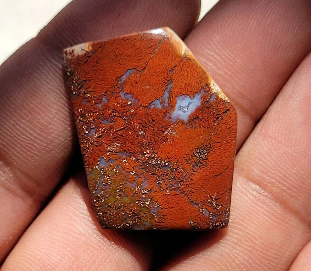 Red Moss Agate Hand Polished stone Moss Agate Loose stone cabochon fancy shape