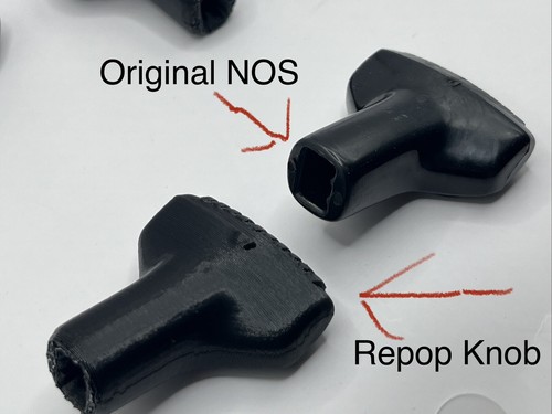 1973-77 (2) REPOP! Hurst Olds 442 Chevelle A-Body Swivel Seat Knobs GM 9617482 - Picture 4 of 4