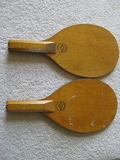 ORIGINAL PARKER BROTHERS PING PONG PADDLES. SET OF 2