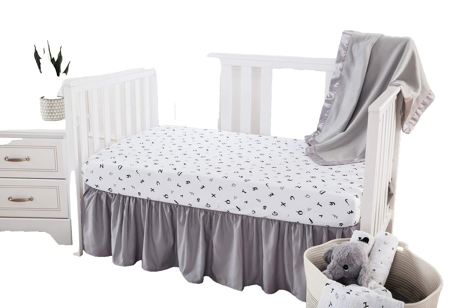 Chicas Números y letras Conjuntos de Ropa de cama de vivero