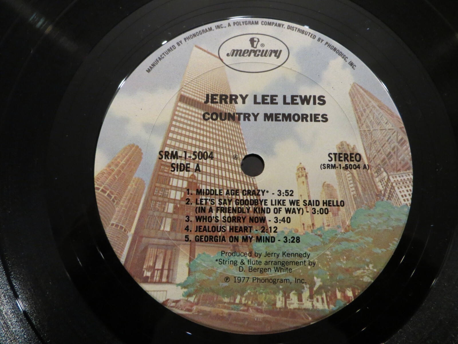 Jerry Lee Lewis – Country Memories - 1977 - Mercury SRM-1-5004 Vinyl LP VG+/VG+ thumbnail 5