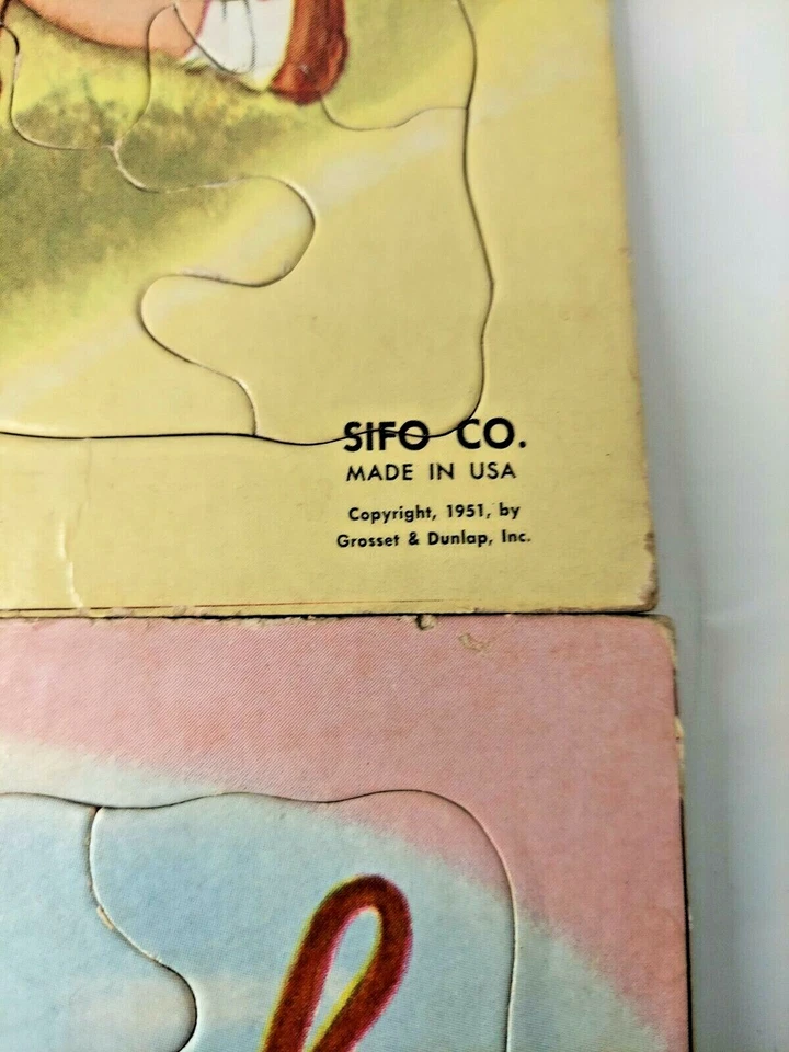 Vintage Jigsaw Puzzles for Children 8 Count (1950's and up) - Image 2 of 4