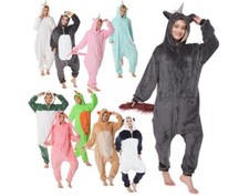 Onesie Jumpsuit Tier-Kostüm Erwachsene Fasching XXL Lustig Damen Herren Fasching
