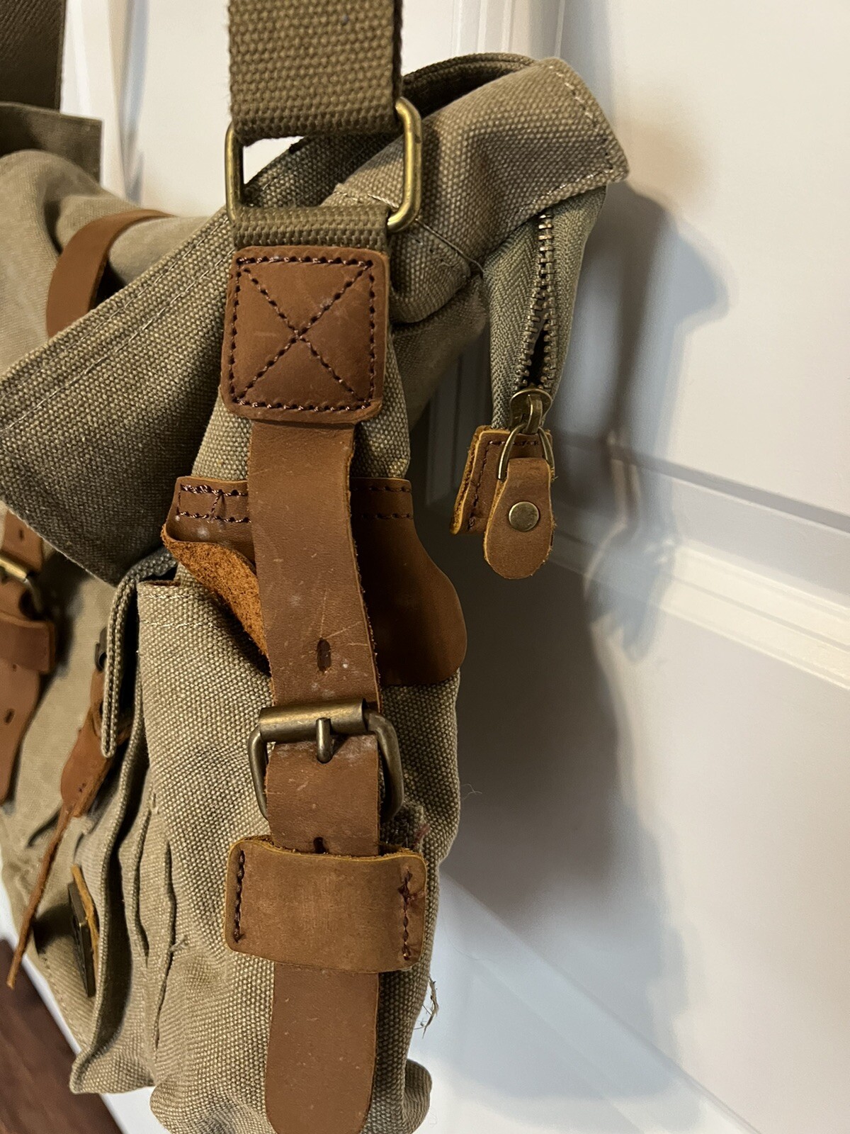 Sechunk Men’s Messenger Shoulder Cross Body Bag Military Travel Canvas