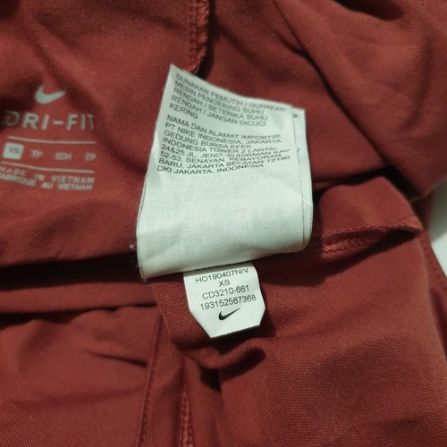 Nike Dri Fit Cardigan Sz XS Pink Waterfall Wrap Long Sleeve Stretch Logo Womens - Picture 8 of 8