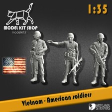 1:35 - Figurines - Guerre du Vietnam - Soldats Américains by modelkit.fr