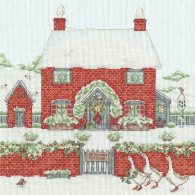 Bothy Threads Kreuzstich Set ''Landgut: Weihnachtshäuschen'', Zählmuster, XSS17, 2