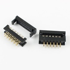 20Pcs 2.54mm Pitch 2x6 Pin 12 Pin Male Header FD IDC Cable Transition Connector