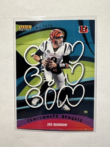JOE BURROW 2022 Panini Instant My City Card #MC-7 Cincinnati Bengals 1 of 1860 - Picture 2 of 3