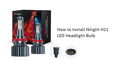 Nilight H11/H9/H8 LED Headlight Bulbs H11 Low Beam Headlight Bulb 6500k H11 LED - 第 1 支影片,共 1 支