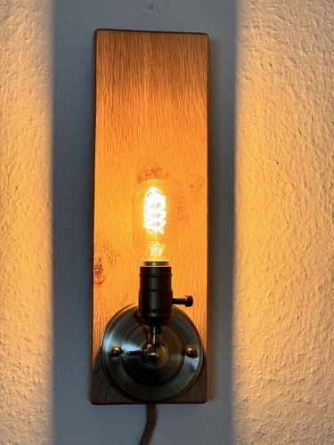 Holzlampe Holzleuchte Designer Wandlampe Lampe Vintage Lampe 27 - Bild 1 von 5