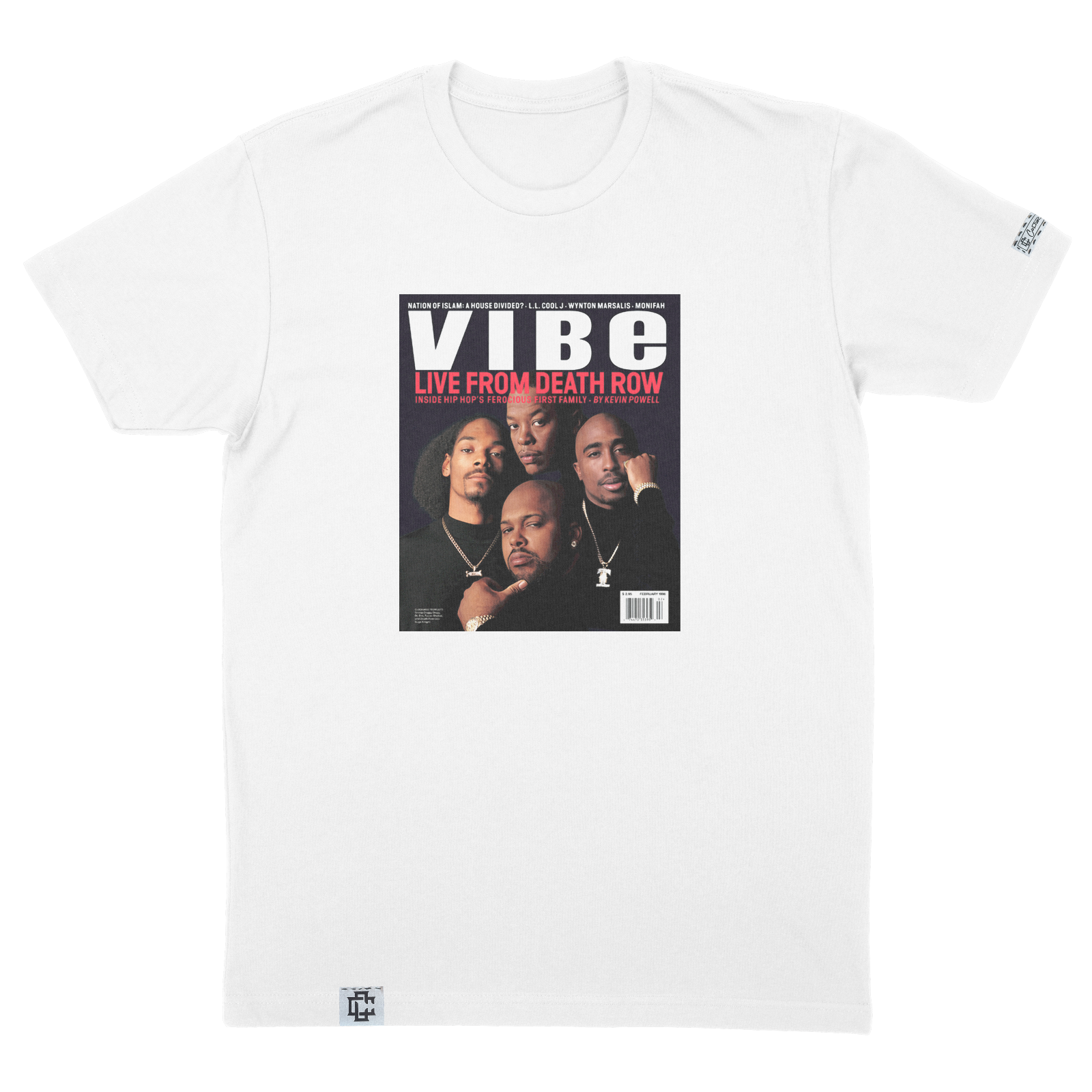 FILA T shirt vintage Vibe Magazine Live From Death Row anni '90 Hip Hop