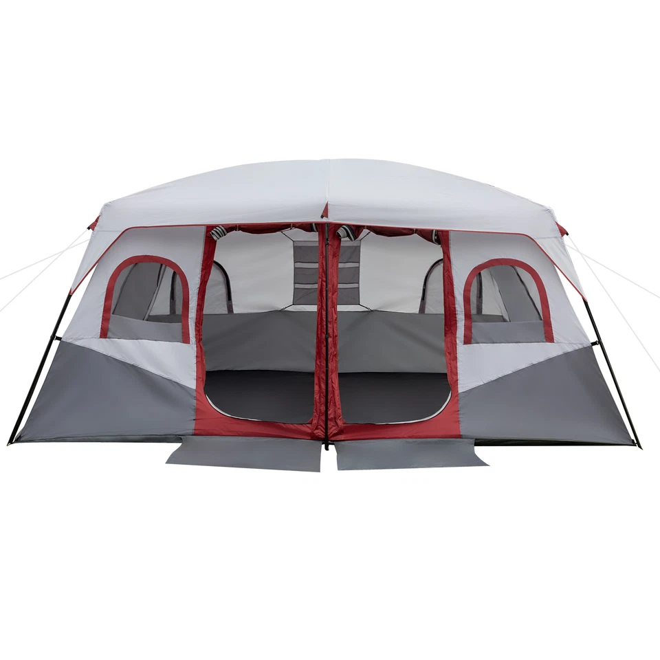 10 Person Family Cabin Tent Spacious 2 Room For Camping Tent with Storage - Image 2 of 4