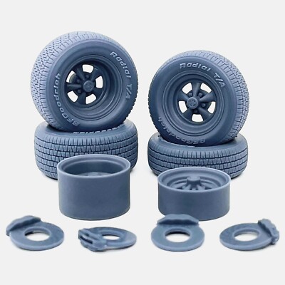 1/24 Resin 15 inch Cragar SS Wheels, BFGoodrich Radial T/A Tires, and Brakes
