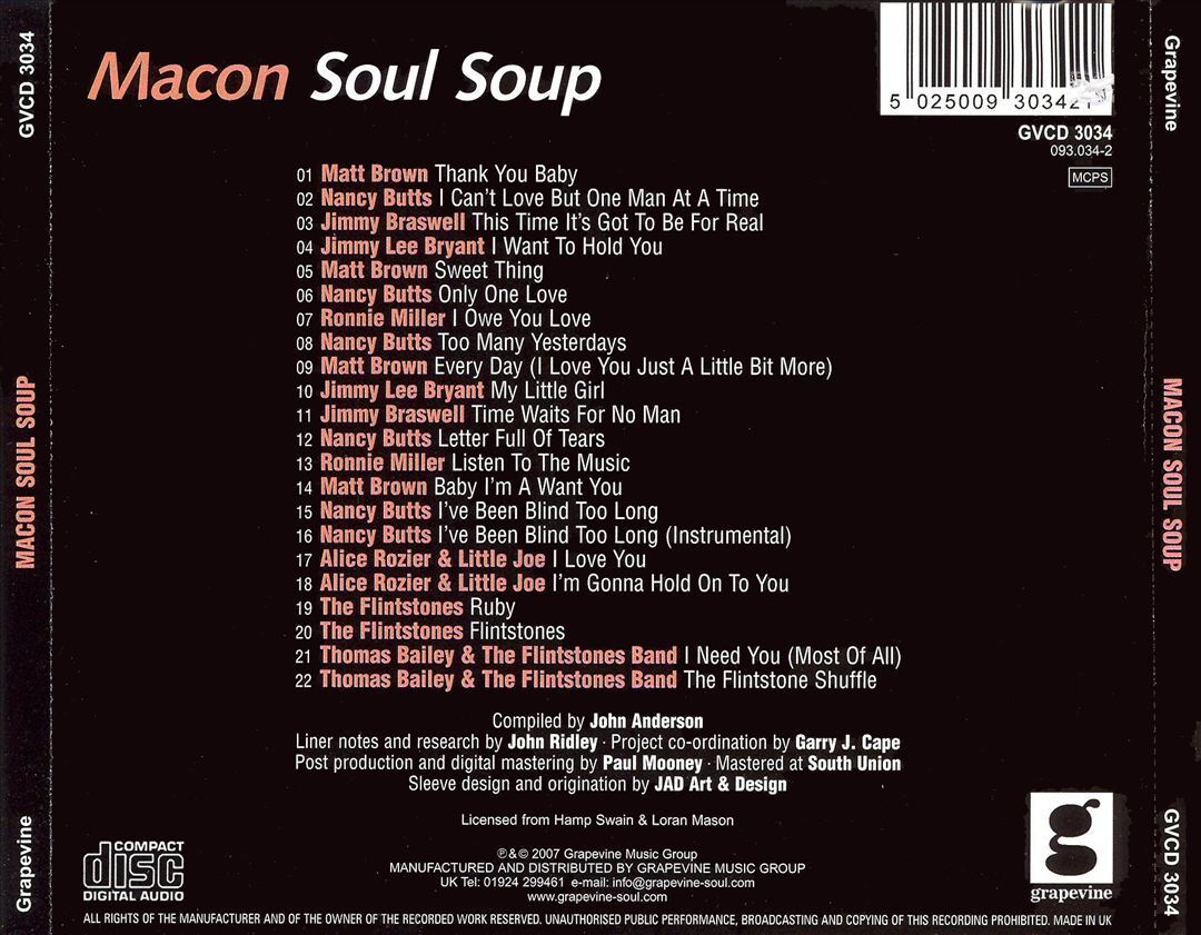 MACON SOUL GROUP MACON SOUL GROUP NEW CD