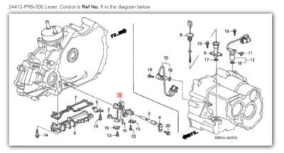 HONDA ACURA GENUINE OEM NSX Lever, Control AT Oil Level Gauge   24412-PR9-000  