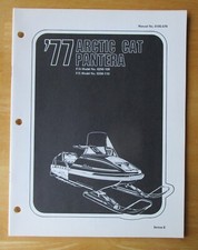 Arctic Cat Pantera Parts Manual List 1977 Snowmobile 0185-079 Quick Free Ship