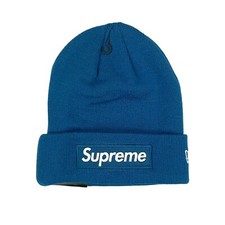 Supreme x New Era FW23 Box Logo Beanie Blue