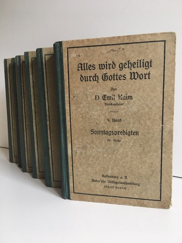 Ulles Wird Geheiligt Durch Gottes Wort 6/9 Vol. Emil Raim Bader 1925