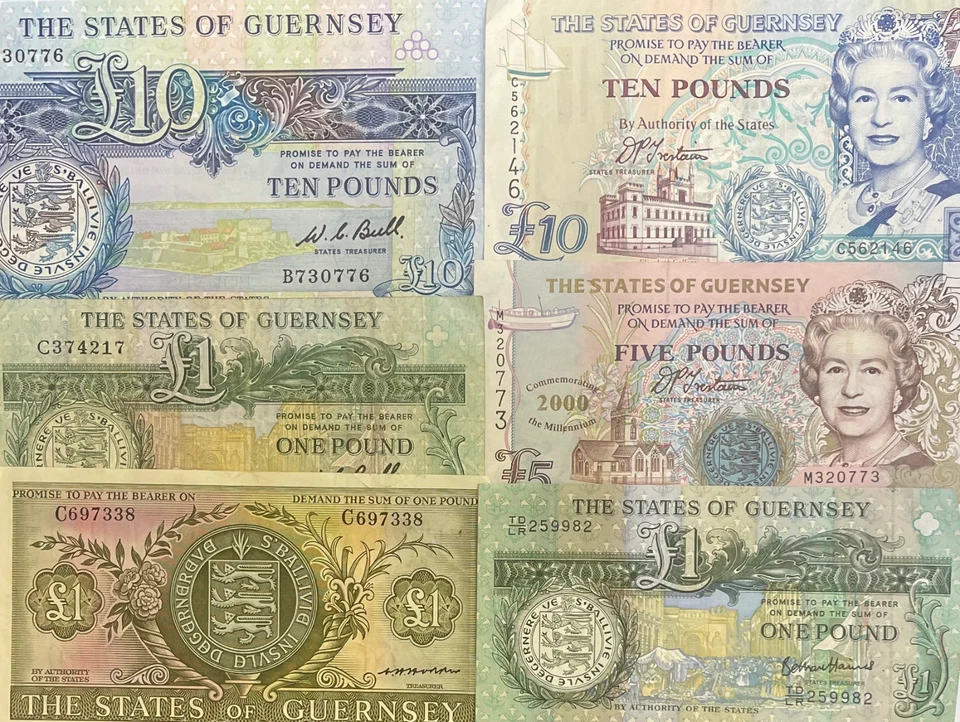 GUERNSEY BANKNOTES - CHOICE OF NOTE AND STYLE - Image 1 of 1