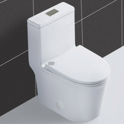 WinZo WZ5079 Small Toilet One Piece Compact Modern Tiny Bathroom 12'' rough-in