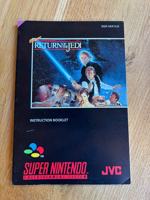 Super Nintendo SNES Manual - Super Star Wars: Return of the Jedi