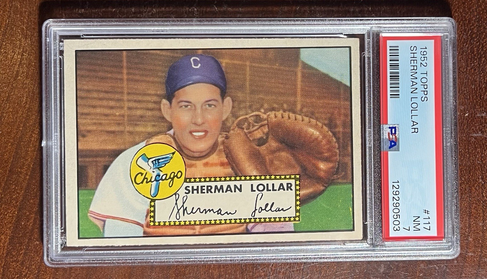 1952 Topps Sherman Lollar💥PSA 7🚨NM💎SEMI-HIGH🔥Just Graded⚡️Centered🎯Rare⚾️