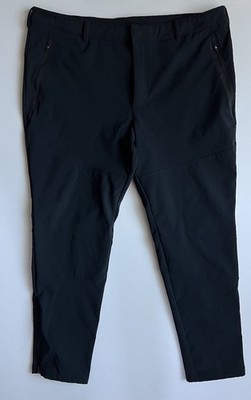 Columbia Omni Shield Mens Pants Sz 42 Black Tech Long Active Fit Zip Pockets
