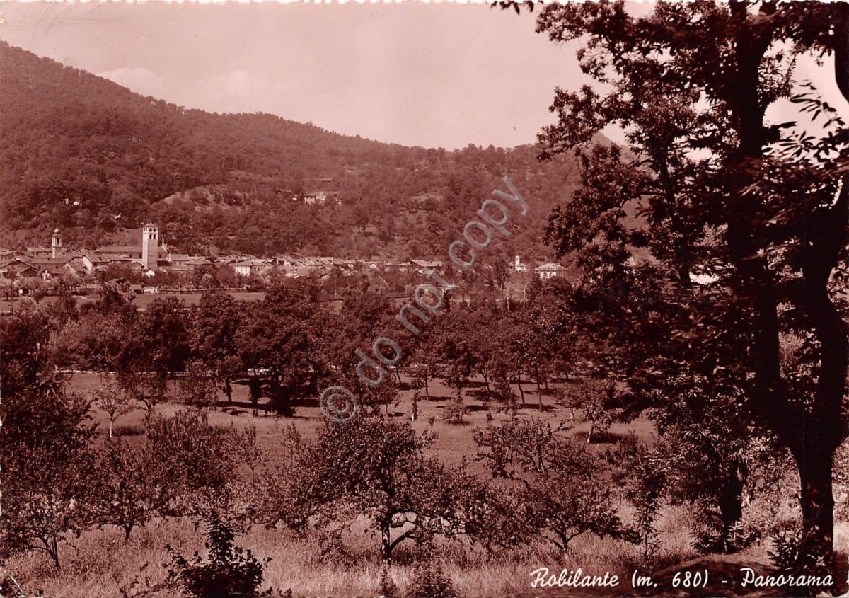 Cartolina Robilante Panorama 1940 (Cuneo)