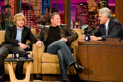 Owen Wilson Lance Armstrong and Jay Leno Historic Television Old Photo