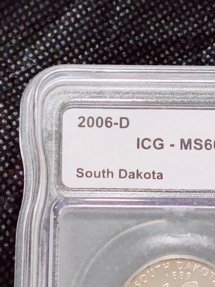 2006 D South Dakota State Quarter ICG MS66- Uncirculated Coin - Image 4 of 4