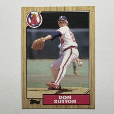 1987 Topps #673 Don Sutton Angels