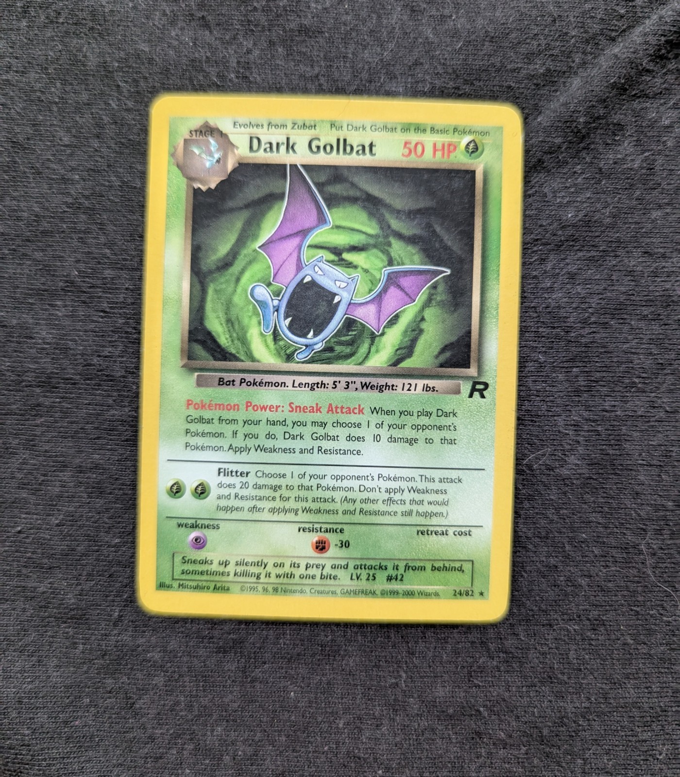 Pokemon Card - Dark Golbat 24/82 Non Holo Rare WOTC Team Rocket