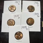 wheat penny lot Of 5 Pennie’s RD VF Lot 4