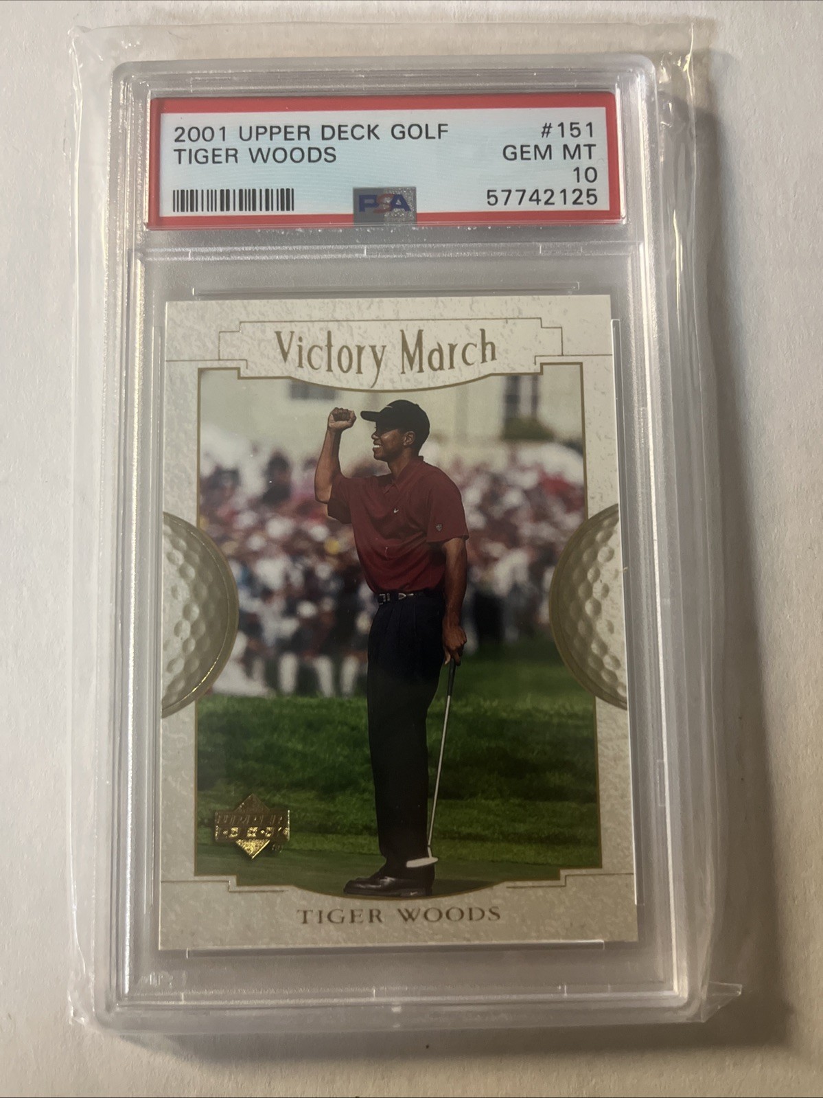 2001 Upper Deck #151 Tiger Woods PSA 10 GEM MINT ⛳️