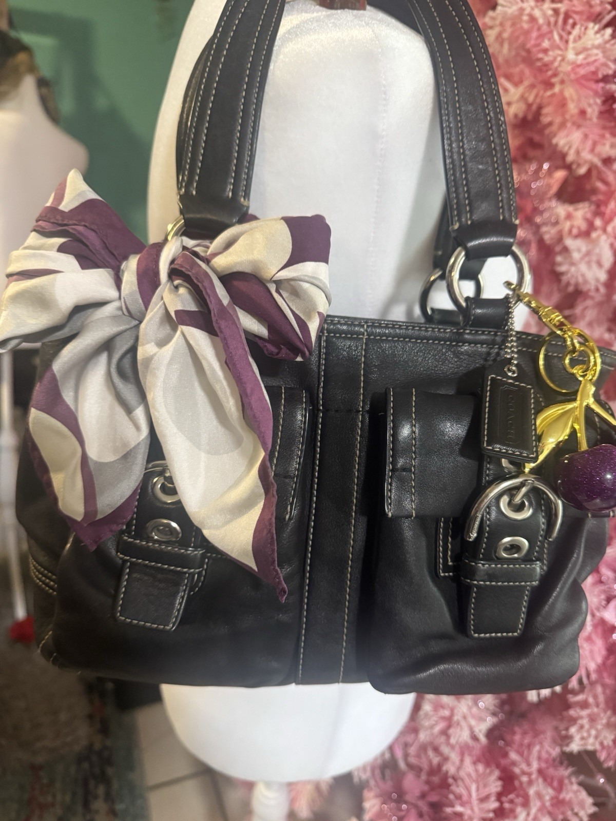 Y2K Coach Black Bag Purse Shoulder Bag